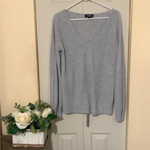 Express Grey knit sweater/ Size medium